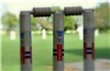 Cricket stumps on Humbleton recreation field 